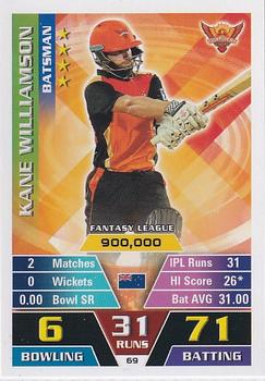 2016-17 Topps Cricket Attax IPL #69 Kane Williamson Front