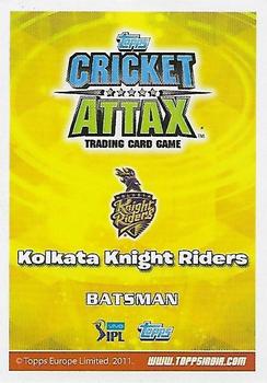 2016-17 Topps Cricket Attax IPL - Limited Edition #LE3 Manish Pandey Back