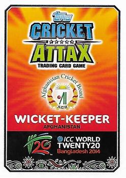 2014 Topps Cricket Attax ICC World Twenty20 #5 Mohammad Shahzad Back