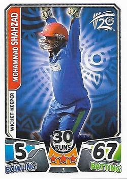 2014 Topps Cricket Attax ICC World Twenty20 #5 Mohammad Shahzad Front