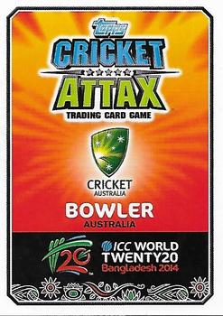 2014 Topps Cricket Attax ICC World Twenty20 #18 Xavier Doherty Back