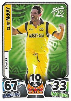2014 Topps Cricket Attax ICC World Twenty20 #19 Clint McKay Front