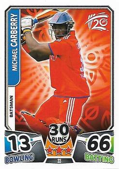 2014 Topps Cricket Attax ICC World Twenty20 #33 Michael Carberry Front