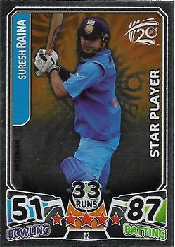 2014 Topps Cricket Attax ICC World Twenty20 #52 Suresh Raina Front