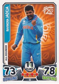 2014 Topps Cricket Attax ICC World Twenty20 #55 Ravindra Jadeja Front