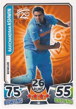 2014 Topps Cricket Attax ICC World Twenty20 #58 Ravichandran Ashwin Front