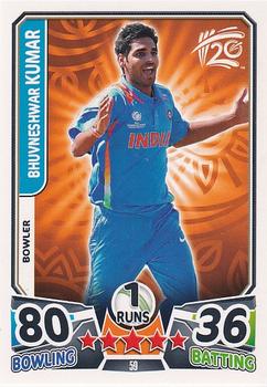 2014 Topps Cricket Attax ICC World Twenty20 #59 Bhuvneshwar Kumar Front