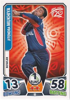 2014 Topps Cricket Attax ICC World Twenty20 #68 Jitendra Mukhiya Front