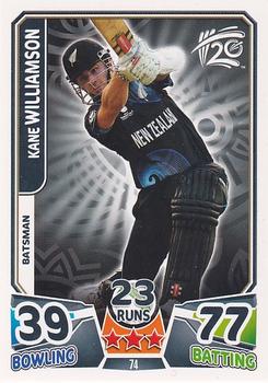 2014 Topps Cricket Attax ICC World Twenty20 #74 Kane Williamson Front