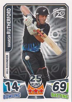 2014 Topps Cricket Attax ICC World Twenty20 #75 Hamish Rutherford Front