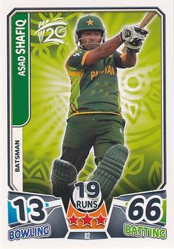 2014 Topps Cricket Attax ICC World Twenty20 #82 Asad Shafiq Front