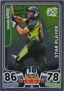 2014 Topps Cricket Attax ICC World Twenty20 #88 Shahid Afridi Front