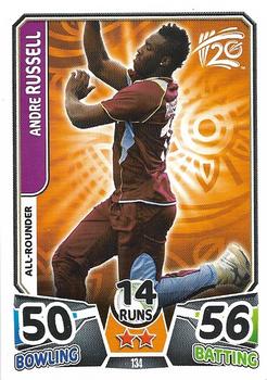 2014 Topps Cricket Attax ICC World Twenty20 #134 Andre Russell Front