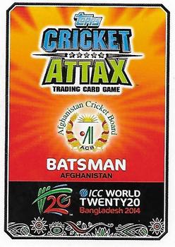 2014 Topps Cricket Attax ICC World Twenty20 #161 Nawroz Mangal Back
