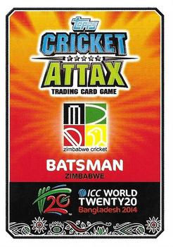 2014 Topps Cricket Attax ICC World Twenty20 #184 Brendan Taylor Back