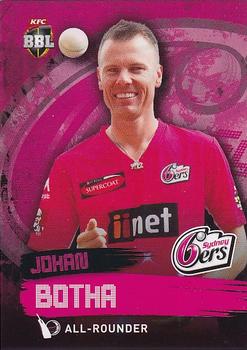 2015-16 Tap 'N' Play CA/BBL Cricket #154 Johan Botha Front