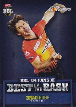 2015-16 Tap 'N' Play CA/BBL Cricket - BBL04 Best of the Bash #BB-10 Brad Hogg Front