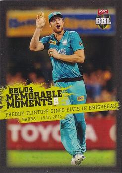 2015-16 Tap 'N' Play CA/BBL Cricket - BBL04 Memorable Moments #MM-08 Andrew Flintoff Front