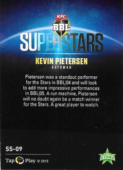 2015-16 Tap 'N' Play CA/BBL Cricket - Superstars #SS-09 Kevin Pietersen Back