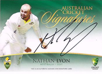 2015-16 Tap 'N' Play CA/BBL Cricket - Australian Cricket Signatures #ACS-2 Nathan Lyon Front