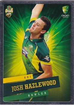 2015-16 Tap 'N' Play CA/BBL Cricket - Silver #021 Josh Hazlewood Front