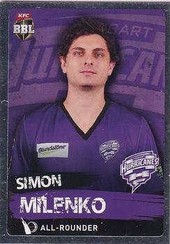 2015-16 Tap 'N' Play CA/BBL Cricket - Silver #096 Simon Milenko Front