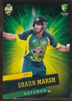 2015-16 Tap 'N' Play CA/BBL Cricket - Gold #024 Shaun Marsh Front