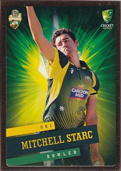 2015-16 Tap 'N' Play CA/BBL Cricket - Gold #027 Mitchell Starc Front
