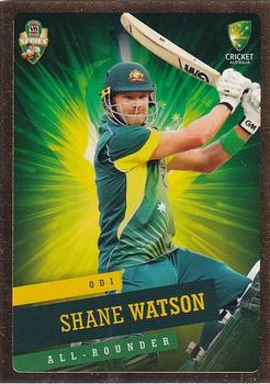 2015-16 Tap 'N' Play CA/BBL Cricket - Gold #030 Shane Watson Front