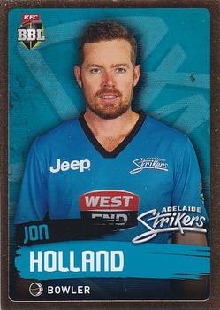 2015-16 Tap 'N' Play CA/BBL Cricket - Gold #064 Jon Holland Front