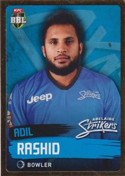 2015-16 Tap 'N' Play CA/BBL Cricket - Gold #071 Adil Rashid Front