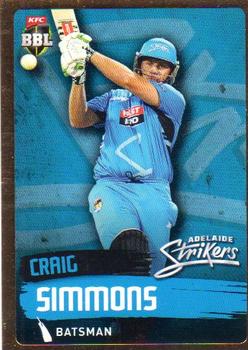 2015-16 Tap 'N' Play CA/BBL Cricket - Gold #074 Craig Simmons Front