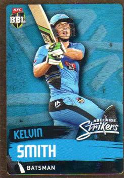 2015-16 Tap 'N' Play CA/BBL Cricket - Gold #075 Kelvin Smith Front