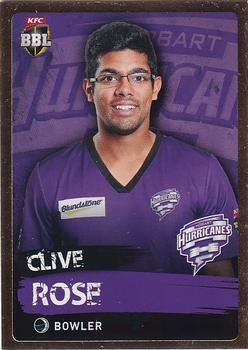 2015-16 Tap 'N' Play CA/BBL Cricket - Gold #100 Clive Rose Front