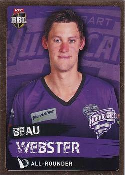 2015-16 Tap 'N' Play CA/BBL Cricket - Gold #104 Beau Webster Front