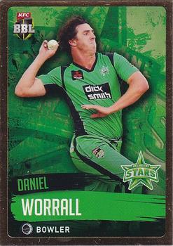 2015-16 Tap 'N' Play CA/BBL Cricket - Gold #133 Daniel Worrall Front