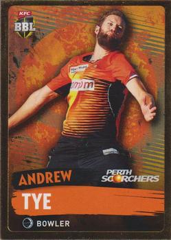 2015-16 Tap 'N' Play CA/BBL Cricket - Gold #148 Andrew Tye Front