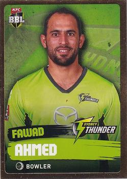 2015-16 Tap 'N' Play CA/BBL Cricket - Gold #166 Fawad Ahmed Front