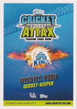 2014-15 Topps Cricket Attax IPL #17 MS Dhoni Back