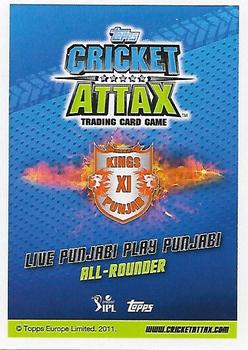 2014-15 Topps Cricket Attax IPL #37 Akshar Patel Back