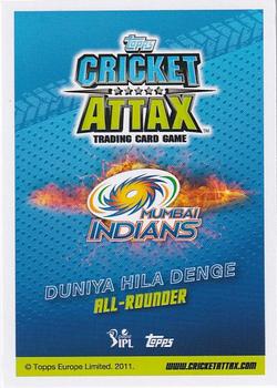 2014-15 Topps Cricket Attax IPL #76 Harbhajan Singh Back
