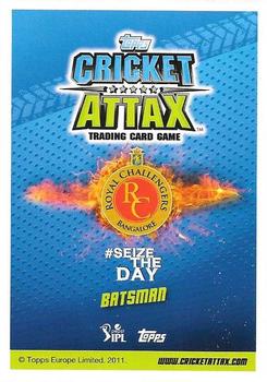 2014-15 Topps Cricket Attax IPL #114 Virat Kohli Back