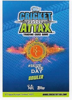 2014-15 Topps Cricket Attax IPL #120 Ravi Rampaul Back