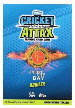 2014-15 Topps Cricket Attax IPL #124 Varun Aaron Back