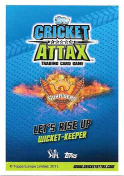 2014-15 Topps Cricket Attax IPL #142 Lokesh Rahul Back