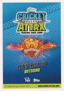2014-15 Topps Cricket Attax IPL - Limited Edition #LE2 Shikhar Dhawan Back
