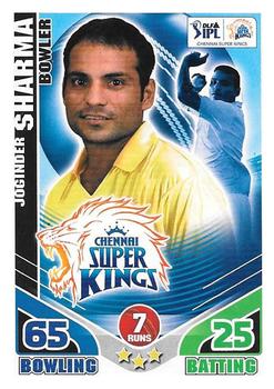 2011 Topps Cricket Attax IPL #NNO Joginder Sharma Front
