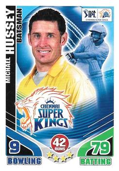2011 Topps Cricket Attax IPL #NNO Michael Hussey Front