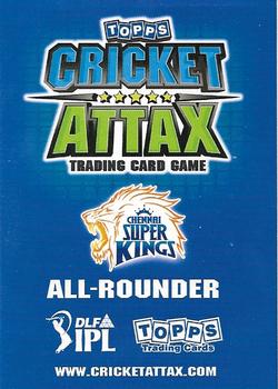 2011 Topps Cricket Attax IPL #NNO Scott Styris Back