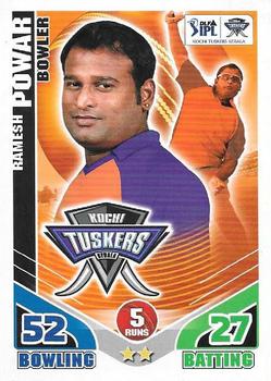 2011 Topps Cricket Attax IPL #NNO Ramesh Powar Front
